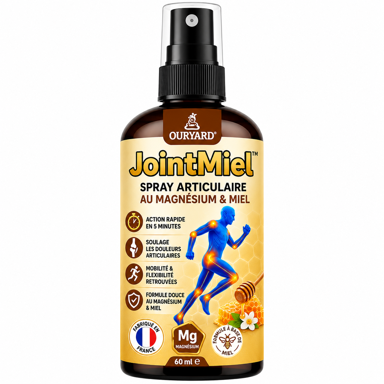 JointMiel™ Spray Articulaire au Magnésium & Miel | Répare vos articulations douloureuses en 10 minutes!
