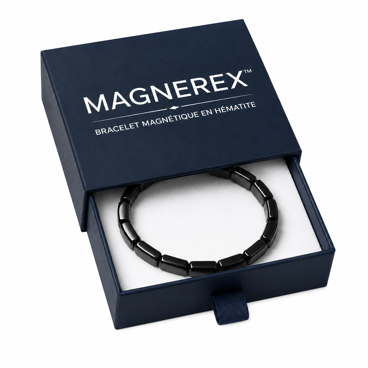 Magnerex™ Bracelet Magnétique en Hématite | Boost ton taux de testostérone de +92 % en 7 jours seulement!