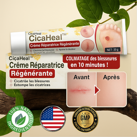 CicaHeal™ Crème Réparatrice Régénérante | Cicatrise les blessures et estompe les cicatrices en 10 minutes!