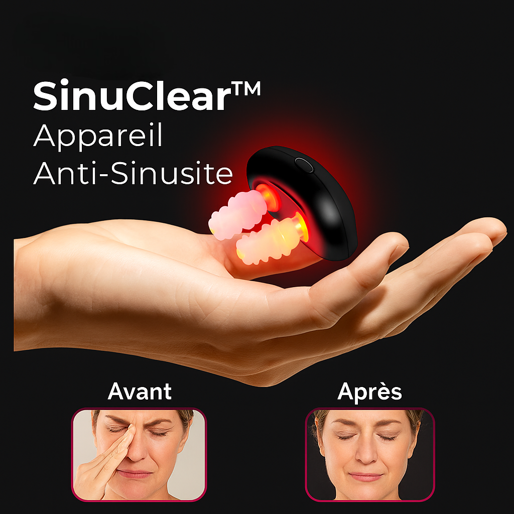 SinuClear™ Appareil Anti-Sinusite | Libère les sinus, réduit les allergies et élimine les ronflements en 10 minutes!