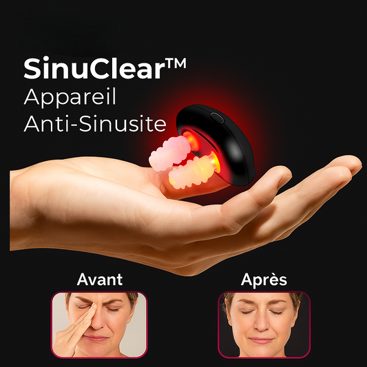 SinuClear™ Appareil Anti-Sinusite | Libère les sinus, réduit les allergies et élimine les ronflements en 10 minutes!