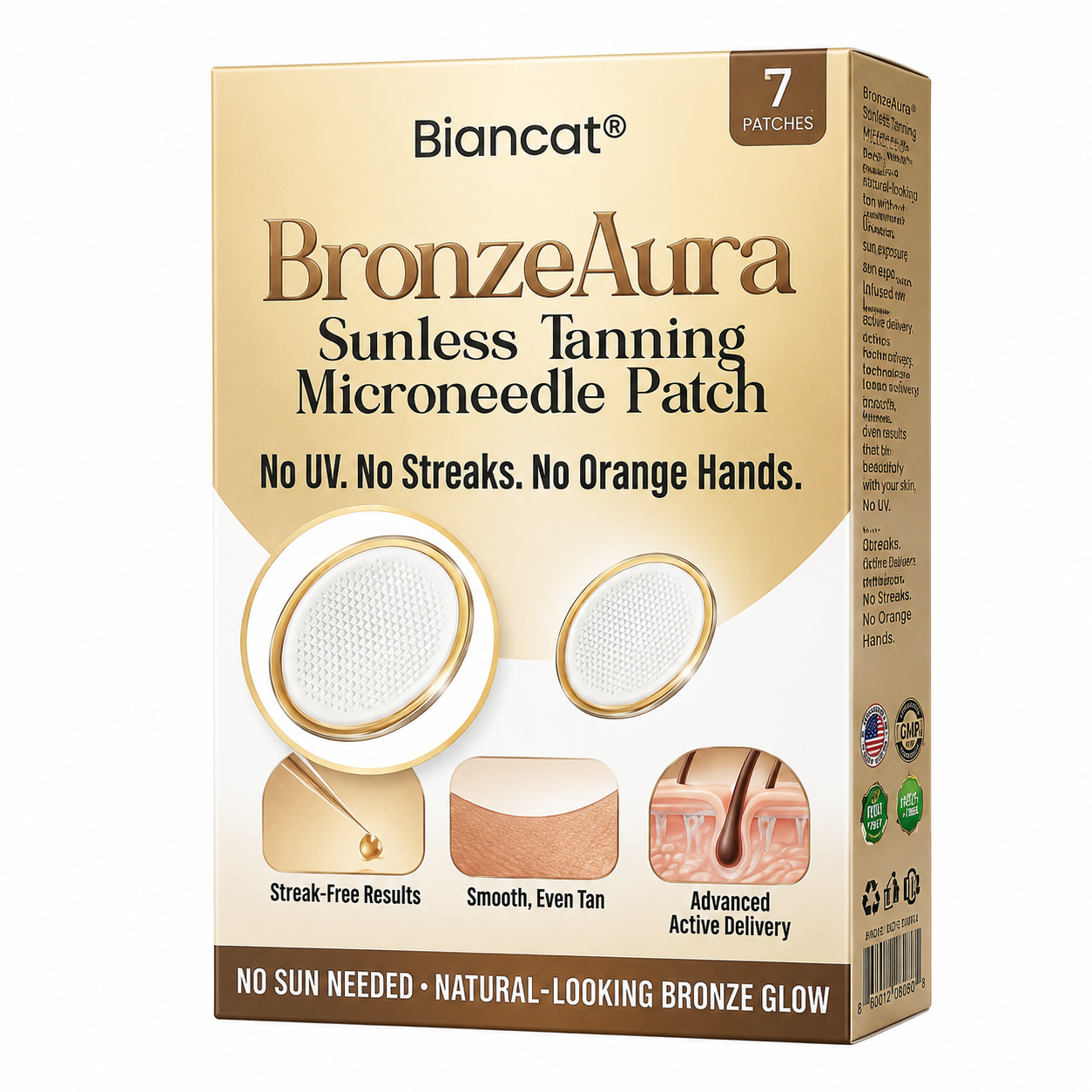 Bronzéa™ Patch Autobronzant | Un bronzage doré et uniforme en quelques jours, sans UV ni traces !