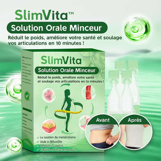 SlimVita™ Solution Orale Minceur GLP-1 | Réduit le poids, améliore votre santé et soulage vos articulations en 10 minutes!