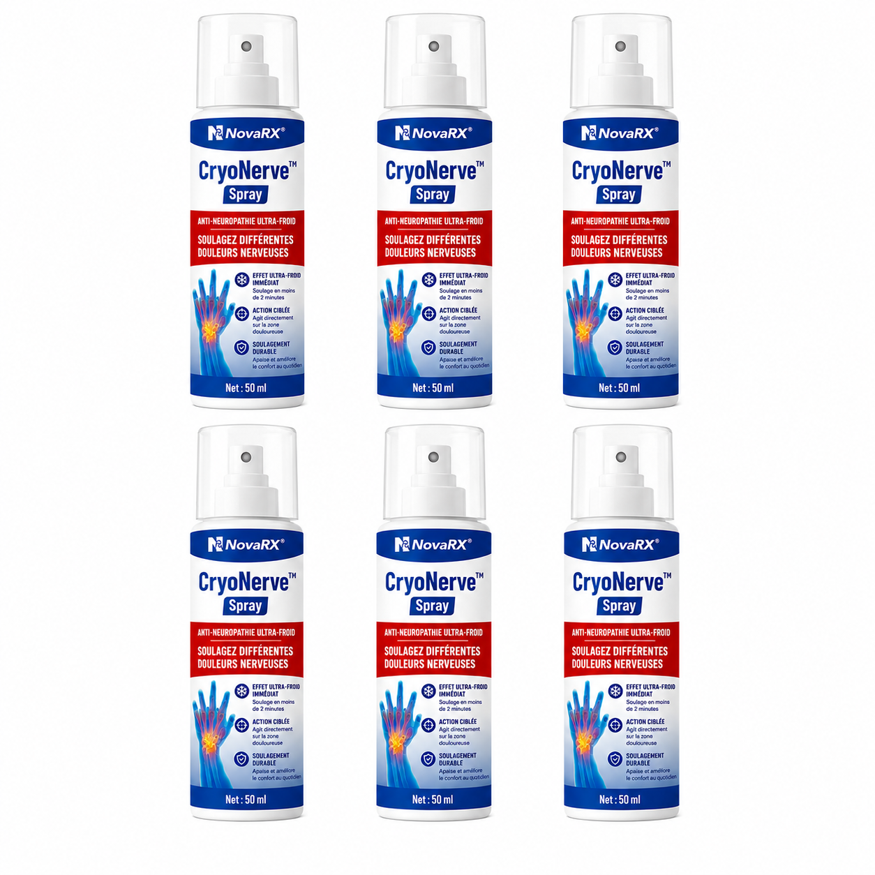 CryoNerve™ Spray Anti-Neuropathie Ultra-Froid | Stoppe les douleurs nerveuses en moins de 2 minutes!
