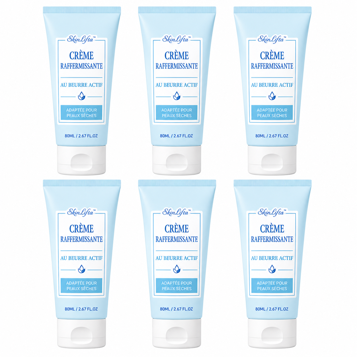 SkinLifta™ Crème Raffermissante au Beurre Actif | Lifte et retend votre peau dès la 1ère application!