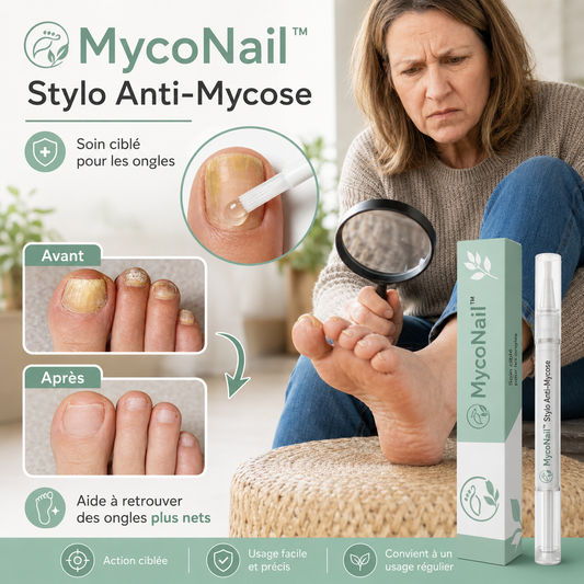 MycoNail™ Stylo Anti-Mycose | Stylo de soin qui aide à lutter contre la mycose des ongles et favorise une repousse plus saine en 4 semaines !