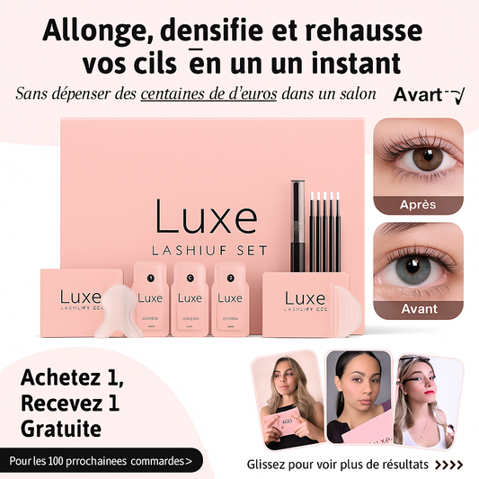 LashUp™ Kit Sérums & Rehaussement Cils | Allonge, densifie et rehausse vos cils en un instant!