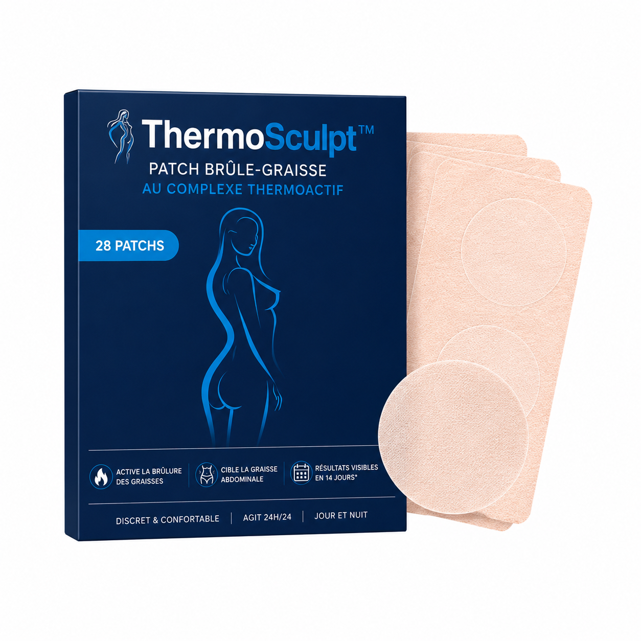 ThermoSculpt™ Patch Brûle-Graisse au Complexe ThermoActif | Fait fondre la graisse du ventre en 14 jours seulement!