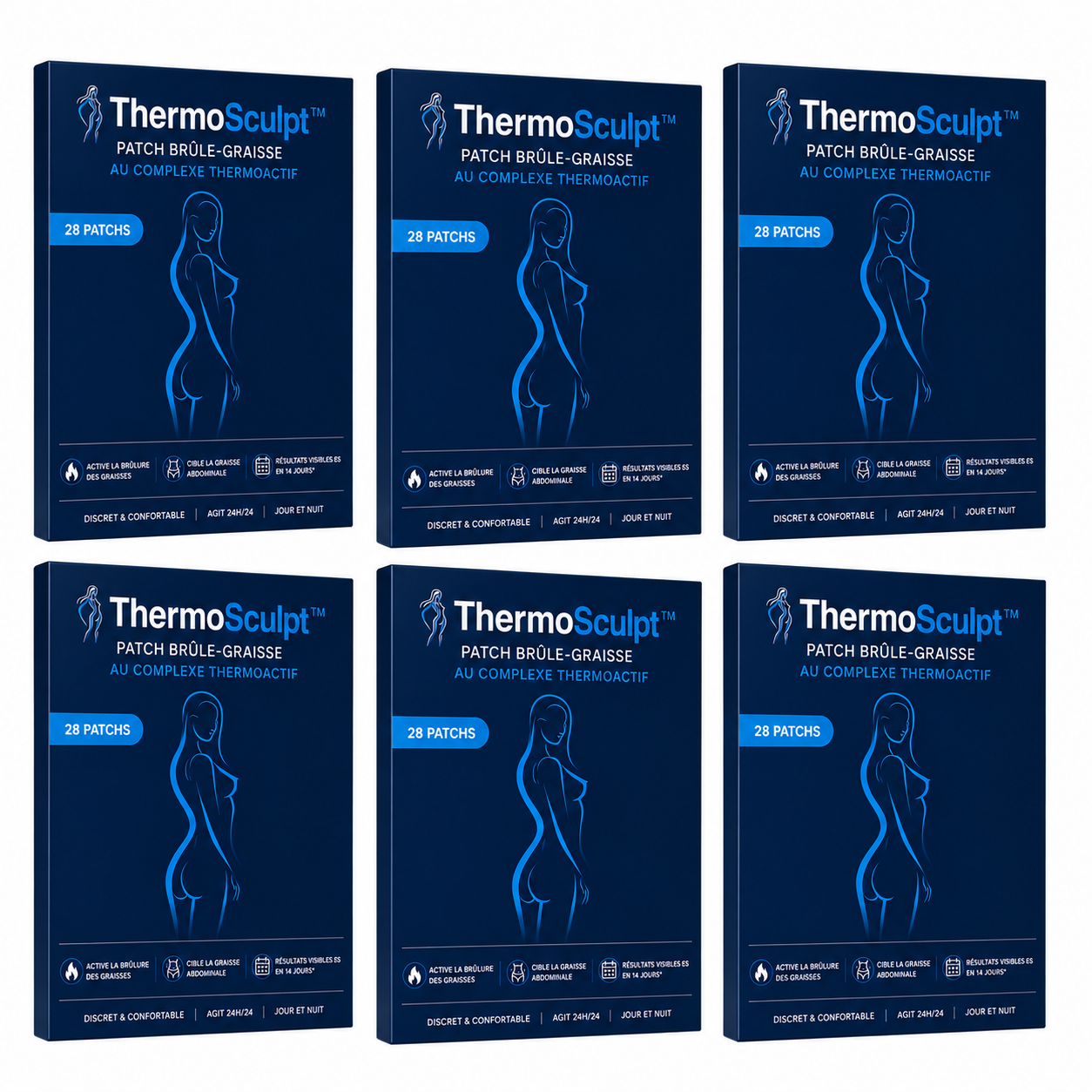 ThermoSculpt™ Patch Brûle-Graisse au Complexe ThermoActif | Fait fondre la graisse du ventre en 14 jours seulement!