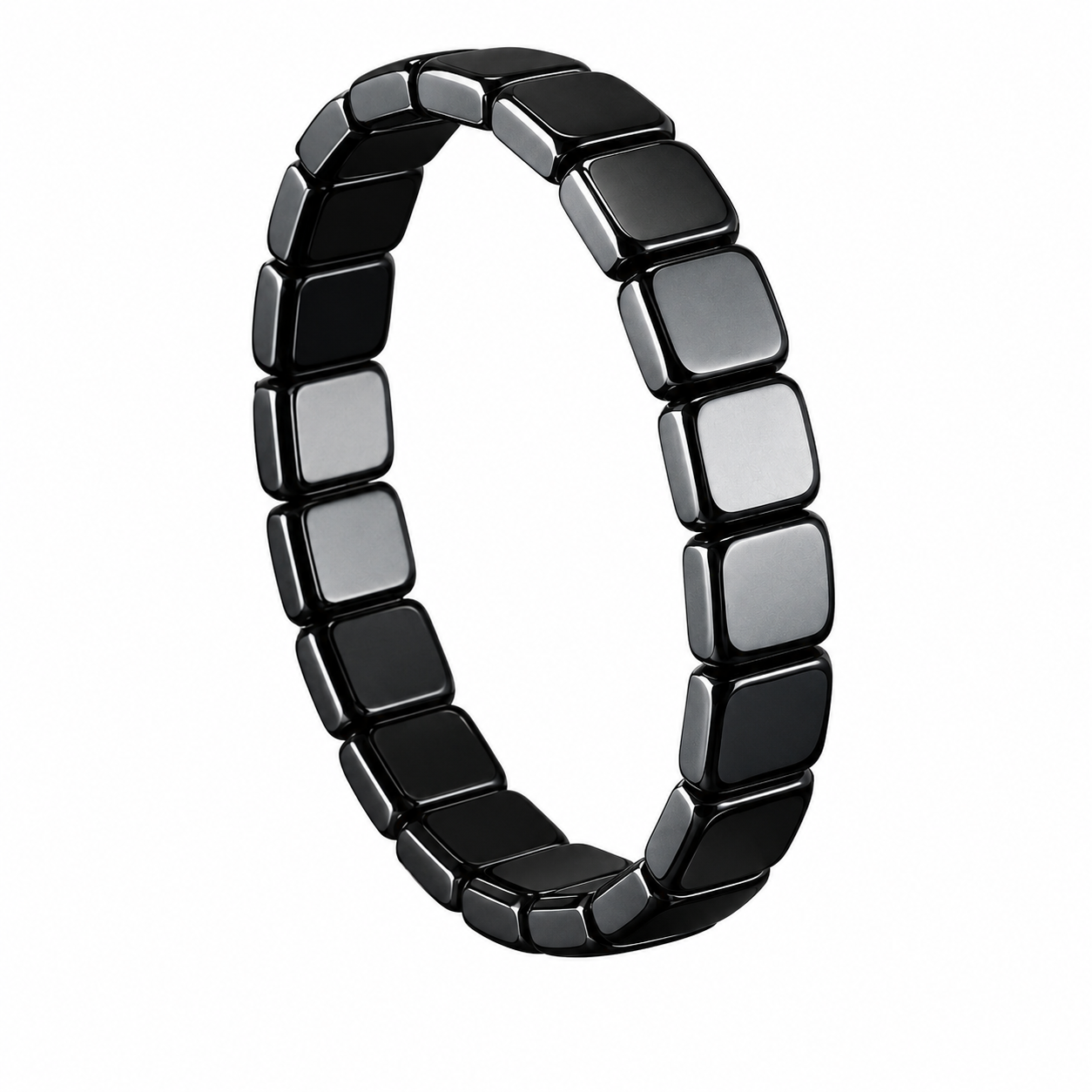 AndroStone™ Bracelet Magnétique en Hématite | Boost ton taux de testostérone de +92 % en 7 jours seulement!