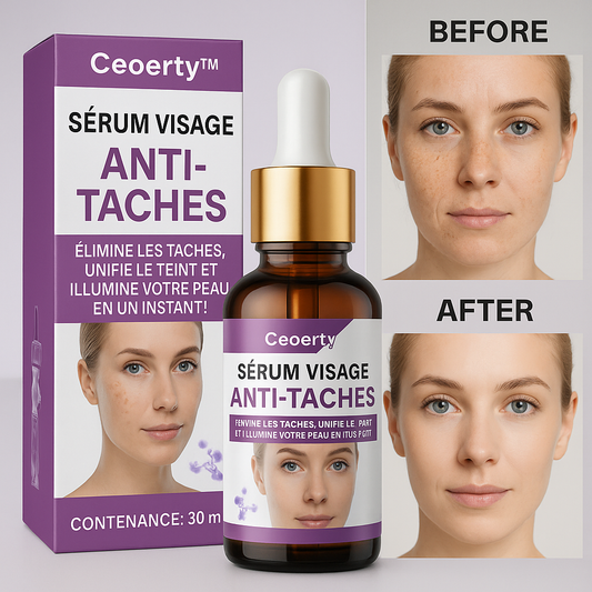 Ceoerty™ Sérum Visage Anti-Taches | Élimine les taches, unifie le teint et illumine votre peau en un instant !