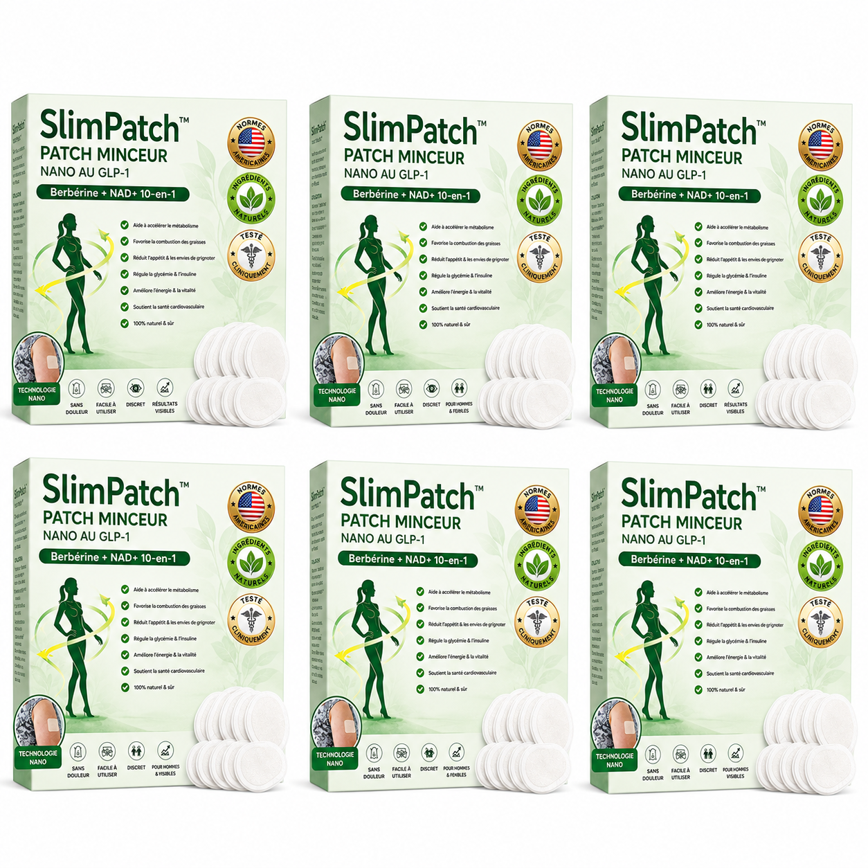 SlimPatch™ Patch Minceur Nano au GLP-1 | Perdez jusqu’à 7 kg en 7 jours sans régime ni effort !