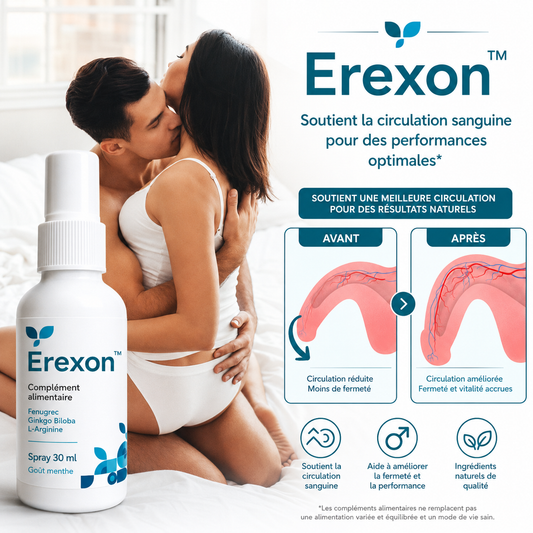 Erexon™ Spray Érection aux Algues | Une dureté à toute épreuve en seulement 43 secondes : retrouvez la forme de vos 18 ans !