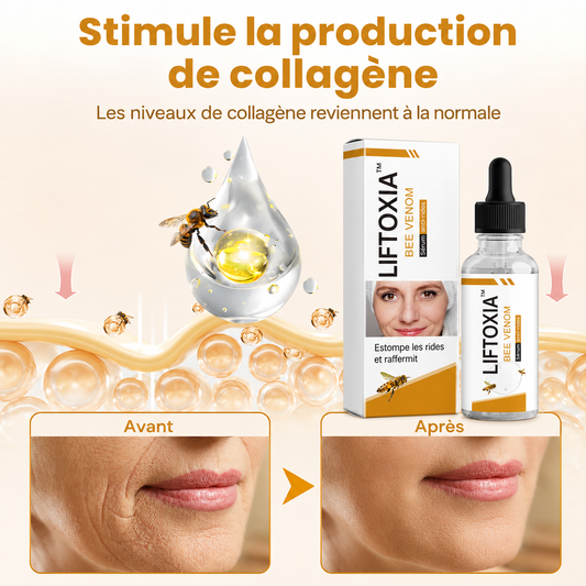 Liftoxia™ Sérum Anti-Rides | Lissez vos rides et raffermissez votre peau dès les premières applications !