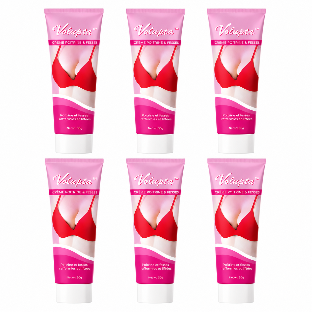 Volupta™ Crème Poitrine & Fesses | Augmente visiblement vos formes en quelques minutes!