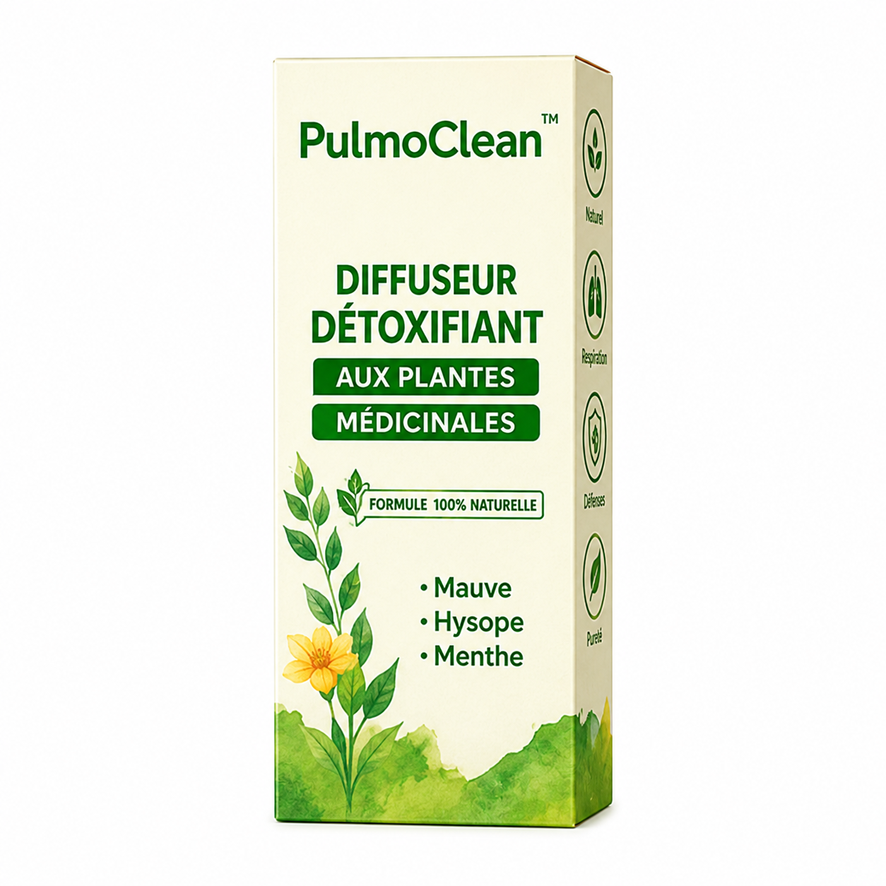 PulmoClean™ Diffuseur Détoxifiant aux Plantes Médicinales | Débouche les poumons et élimine 90 % du mucus en 5 minutes!