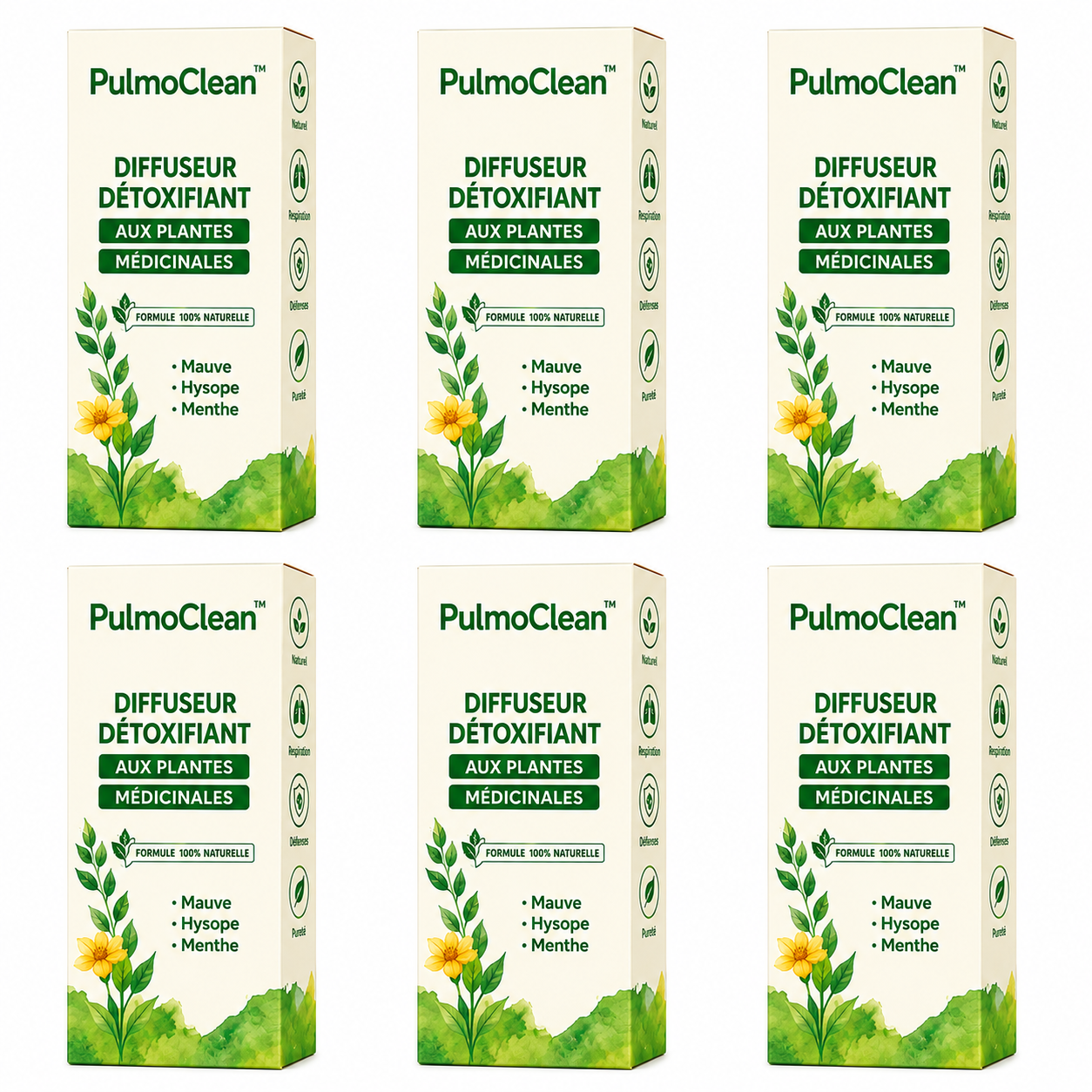 PulmoClean™ Diffuseur Détoxifiant aux Plantes Médicinales | Débouche les poumons et élimine 90 % du mucus en 5 minutes!