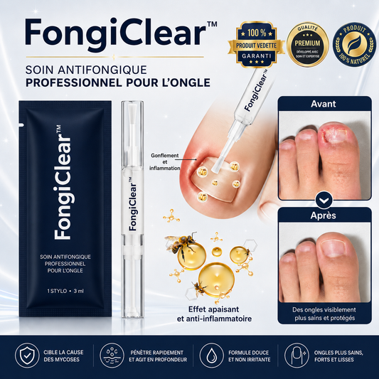 FongiClear™ Stylo Anti-Mycose des Ongles | Retrouver des ongles plus nets et plus sains dès 14 jours !