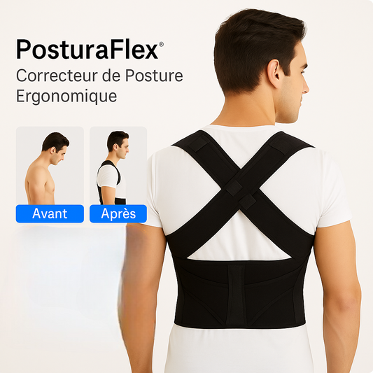 PosturaFlex™ Correcteur de Posture Ergonomique | Redresse votre dos et soulage les tensions en 10 minutes par jour!