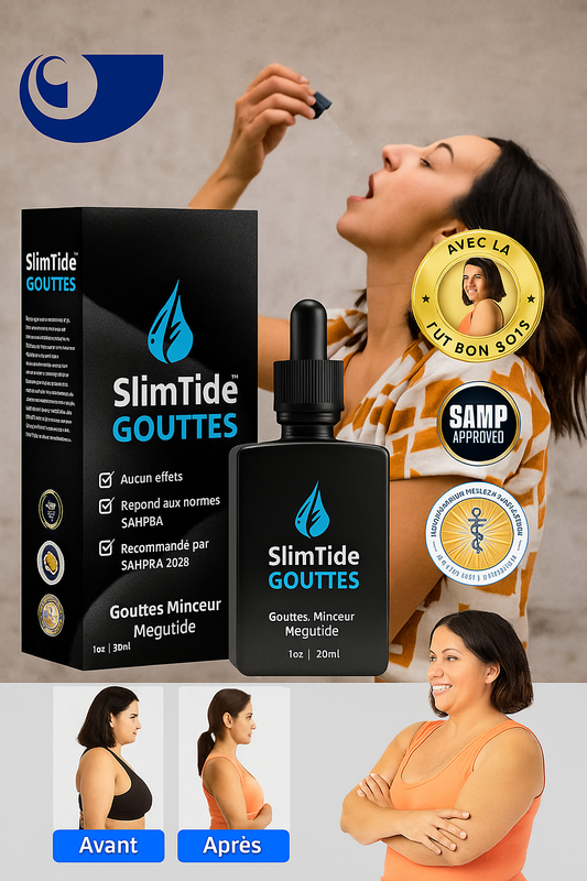 SlimTide™ Gouttes Minceur Mégutide | Détoxifie votre corps et active la perte de poids en 10 minutes!
