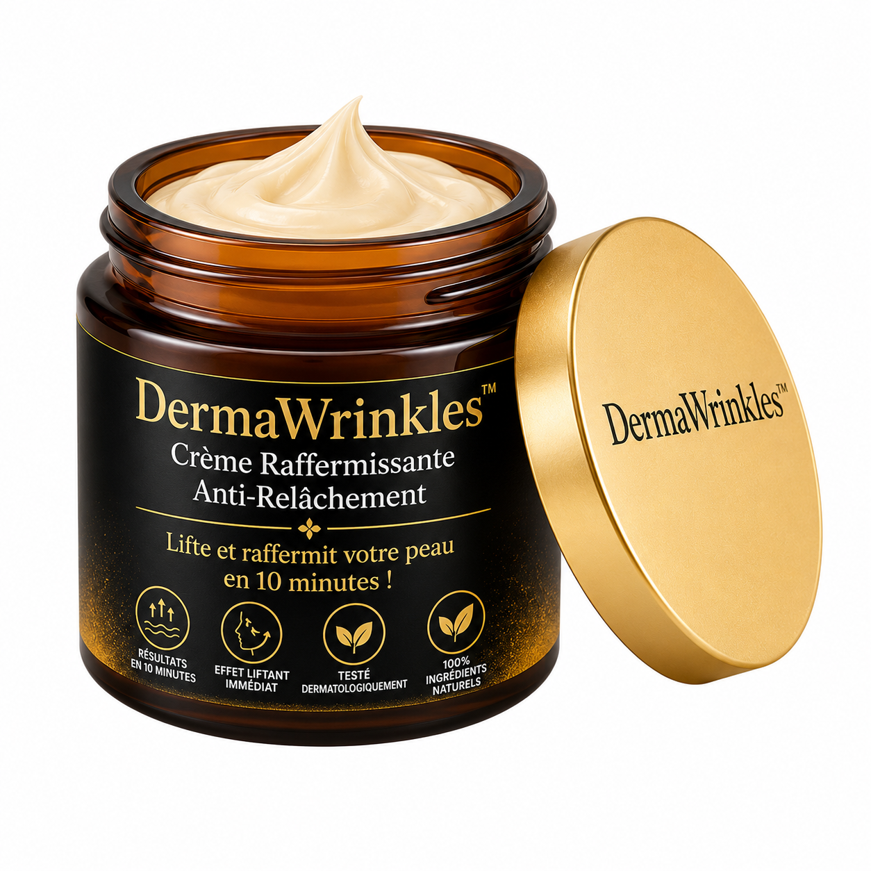 DermaWrinkles™ Crème Raffermissante Anti-Relâchement | Lifte et raffermit votre peau en 10 minutes !