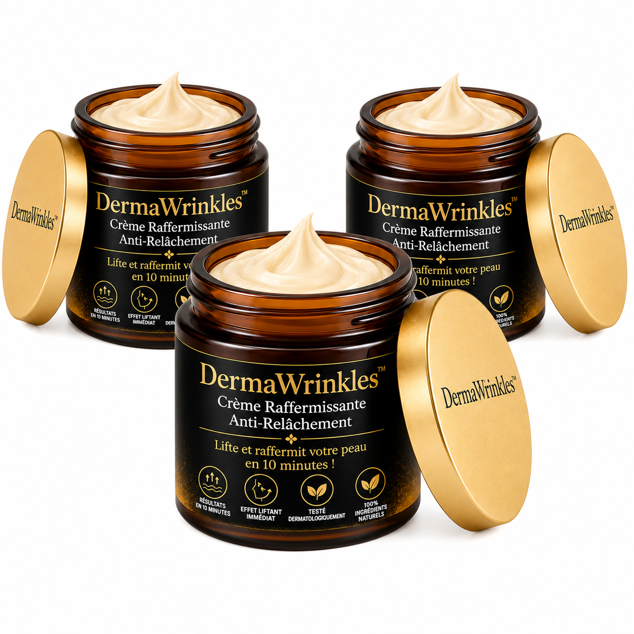 DermaWrinkles™ Crème Raffermissante Anti-Relâchement | Lifte et raffermit votre peau en 10 minutes !