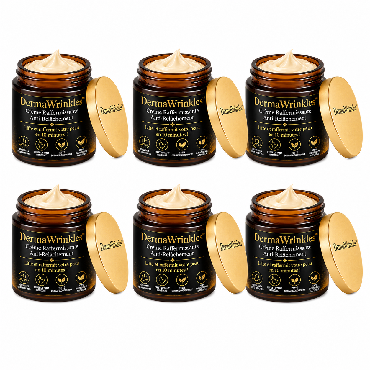 DermaWrinkles™ Crème Raffermissante Anti-Relâchement | Lifte et raffermit votre peau en 10 minutes !