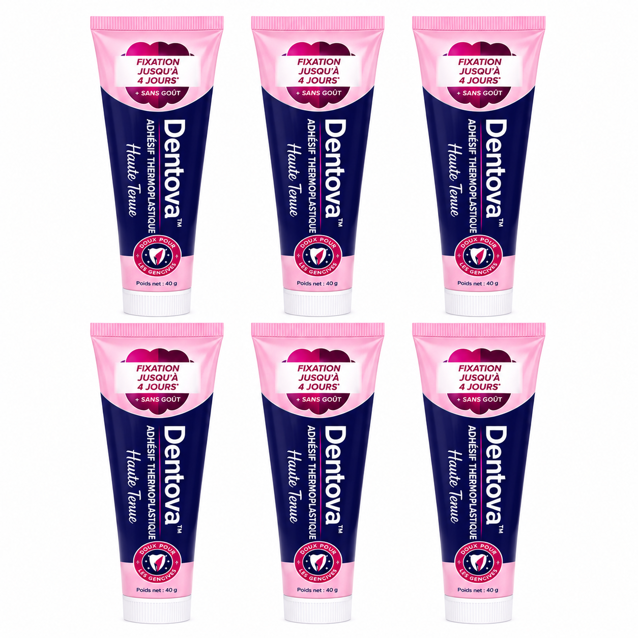 Dentova™ Adhésif Thermoplastique Haute Tenue | Fixe instantanément votre prothèse, stoppe les mouvements gênants en 3 minutes !