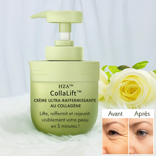 CollaLift™ Crème Ultra-Raffermissante au Collagène | Lifte, raffermit et rajeunit visiblement votre peau en 5 minutes!