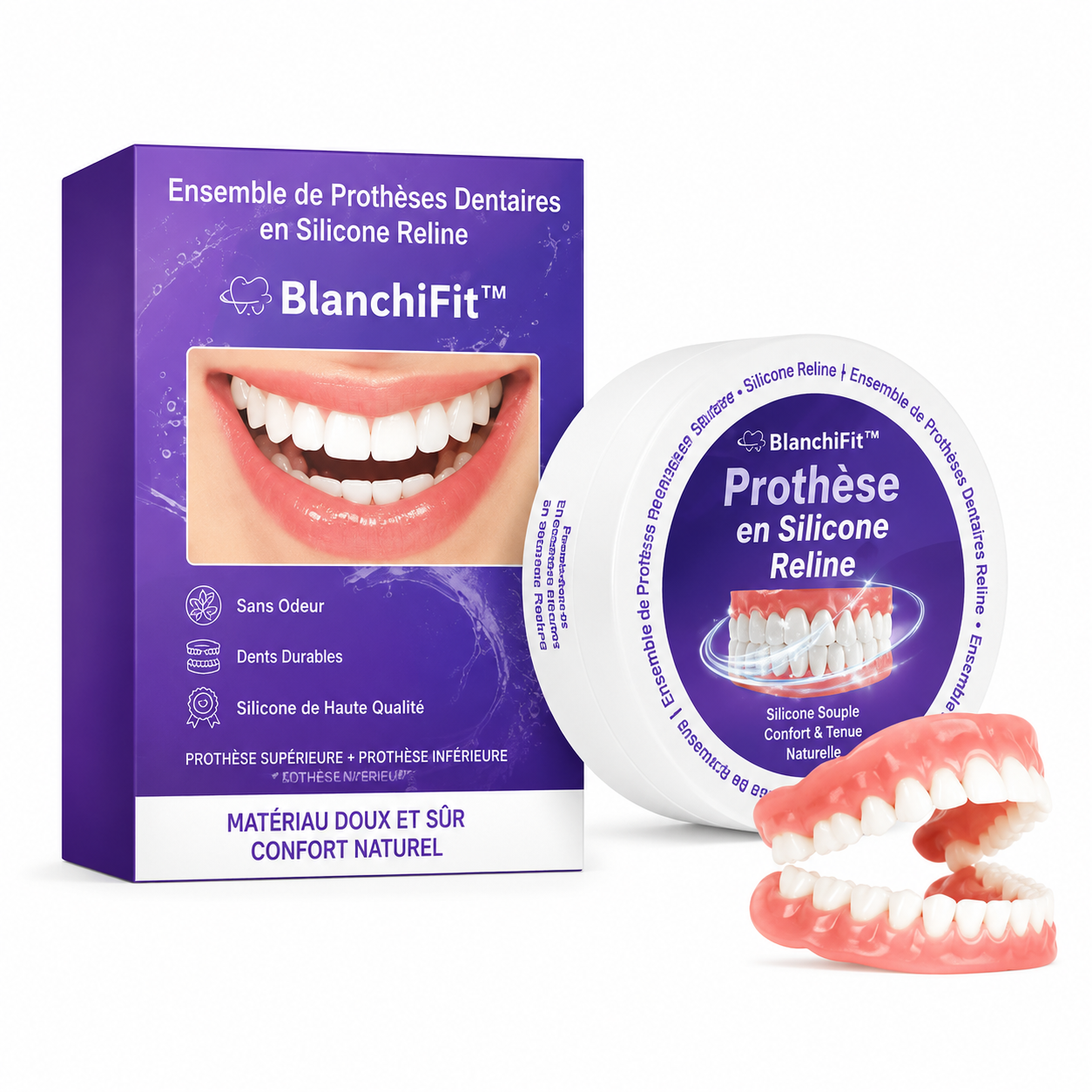 BlanchiFit™ Prothèse Dentaire | Retrouvez le sourire en toute confiance en seulement 3 minutes !