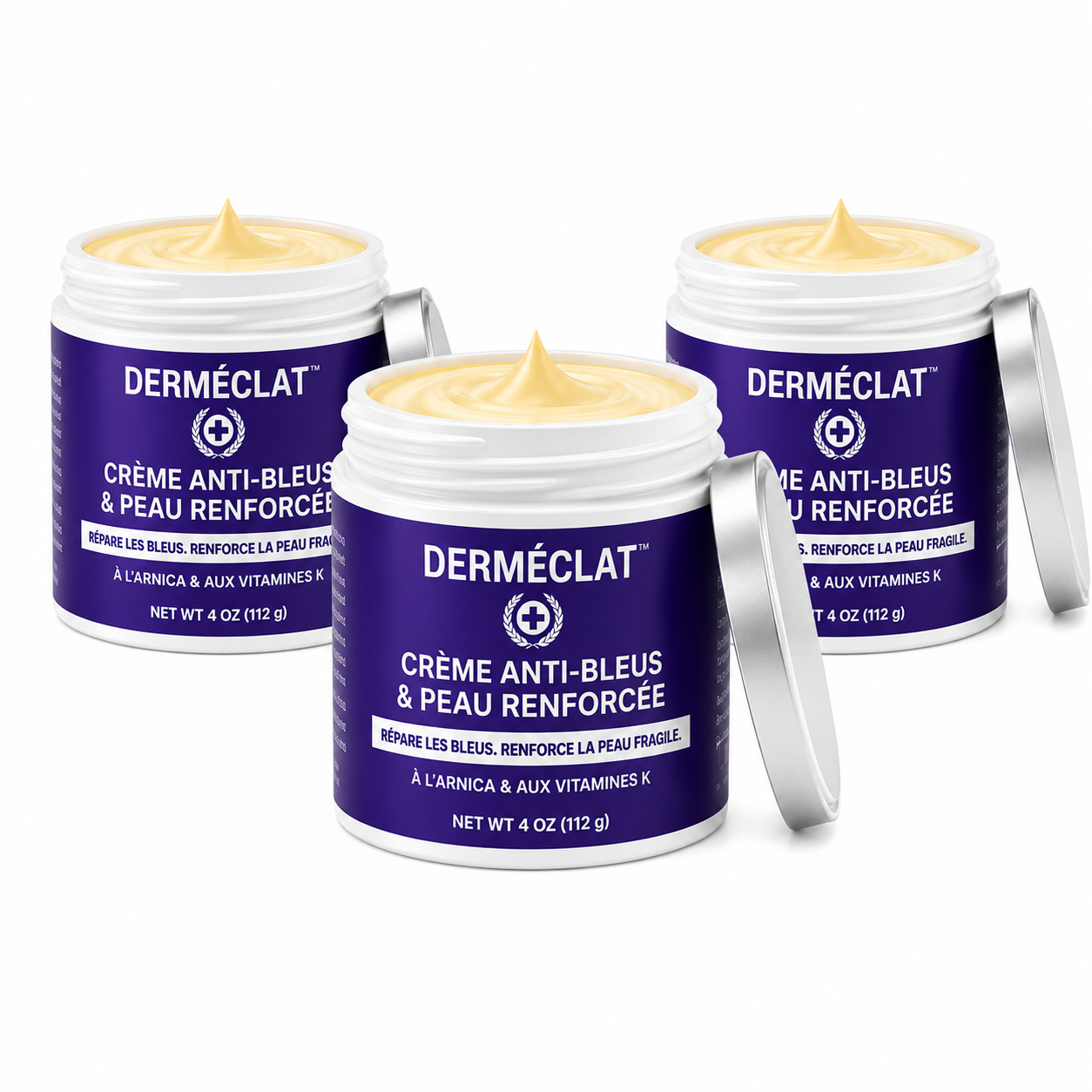 Derméclat™ Crème Anti-Bleus & Peau Renforcée | Estompez les marques en quelques jours et retrouvez une peau plus résistante !
