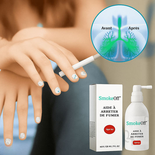 SmokeOff™ Spray Buccal Anti-Tabac | Supprime l’envie de fumer à 95 % en seulement 30 secondes!
