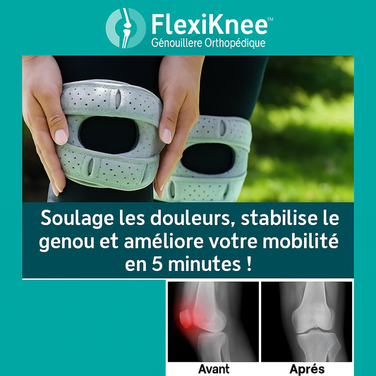 FlexiKnee™ Genouillère Orthopédique | Soulage les douleurs, stabilise le genou et améliore votre mobilité en 5 minutes!