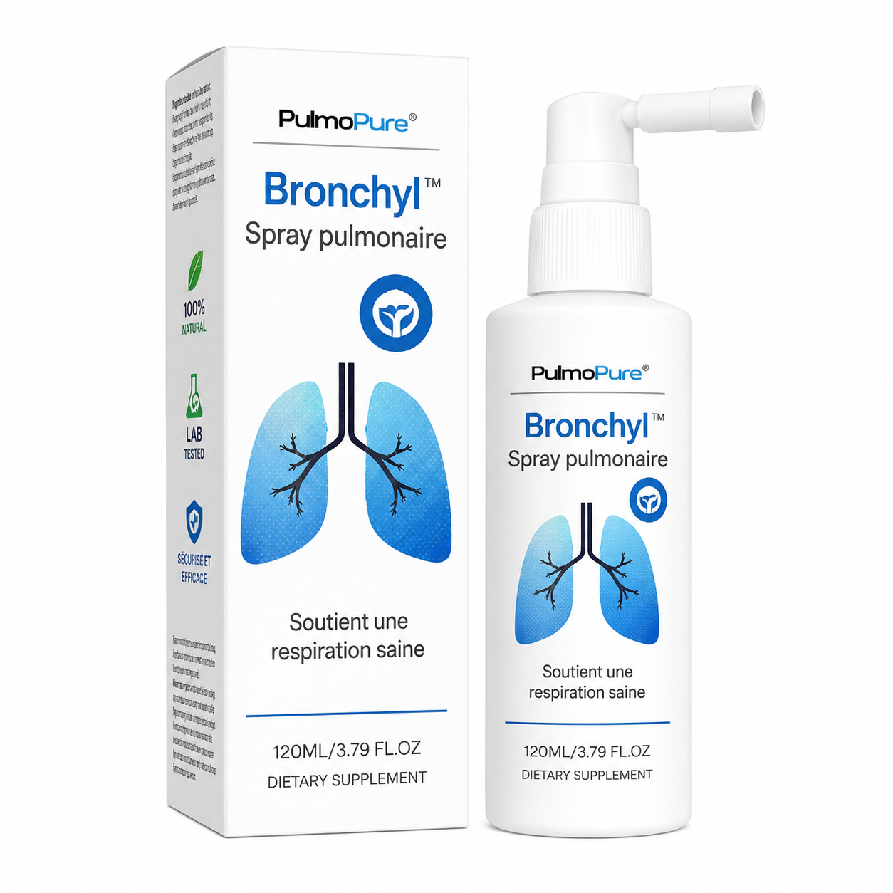 Bronchyl™ Spray pulmonaire | Élimine 96 % des mucosités en 3 jours !
