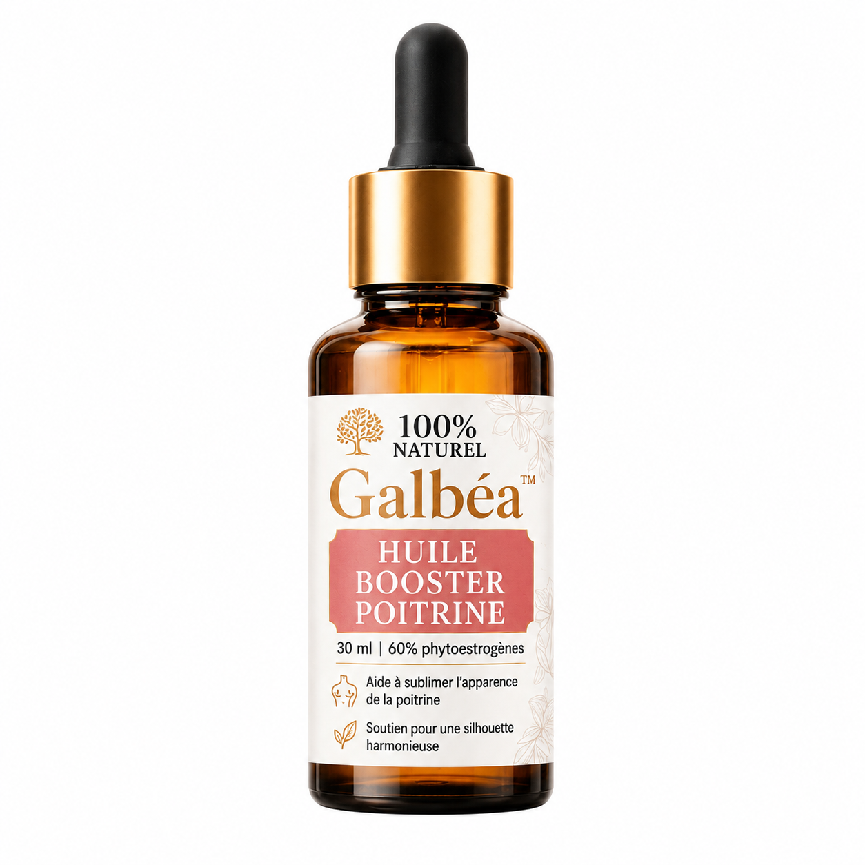 Galbéa™ Huile Booster Poitrine | Retrouvez une poitrine plus ferme, plus galbée et visiblement rehaussée en 2 à 4 semaines !