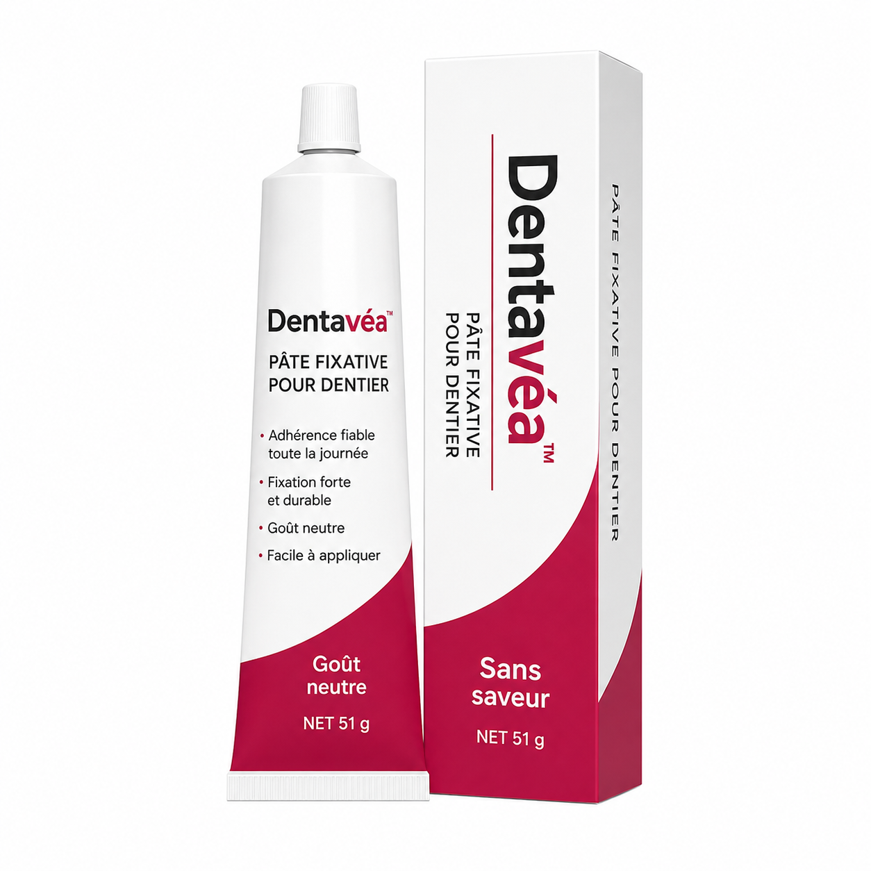 Dentavéa™ Pâte Fixative pour Dentier | Fixez votre dentier solidement et retrouvez un confort parfait en 5 minutes !