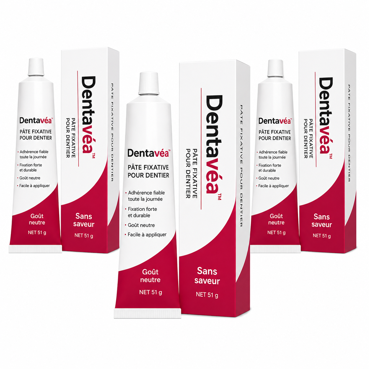 Dentavéa™ Pâte Fixative pour Dentier | Fixez votre dentier solidement et retrouvez un confort parfait en 5 minutes !