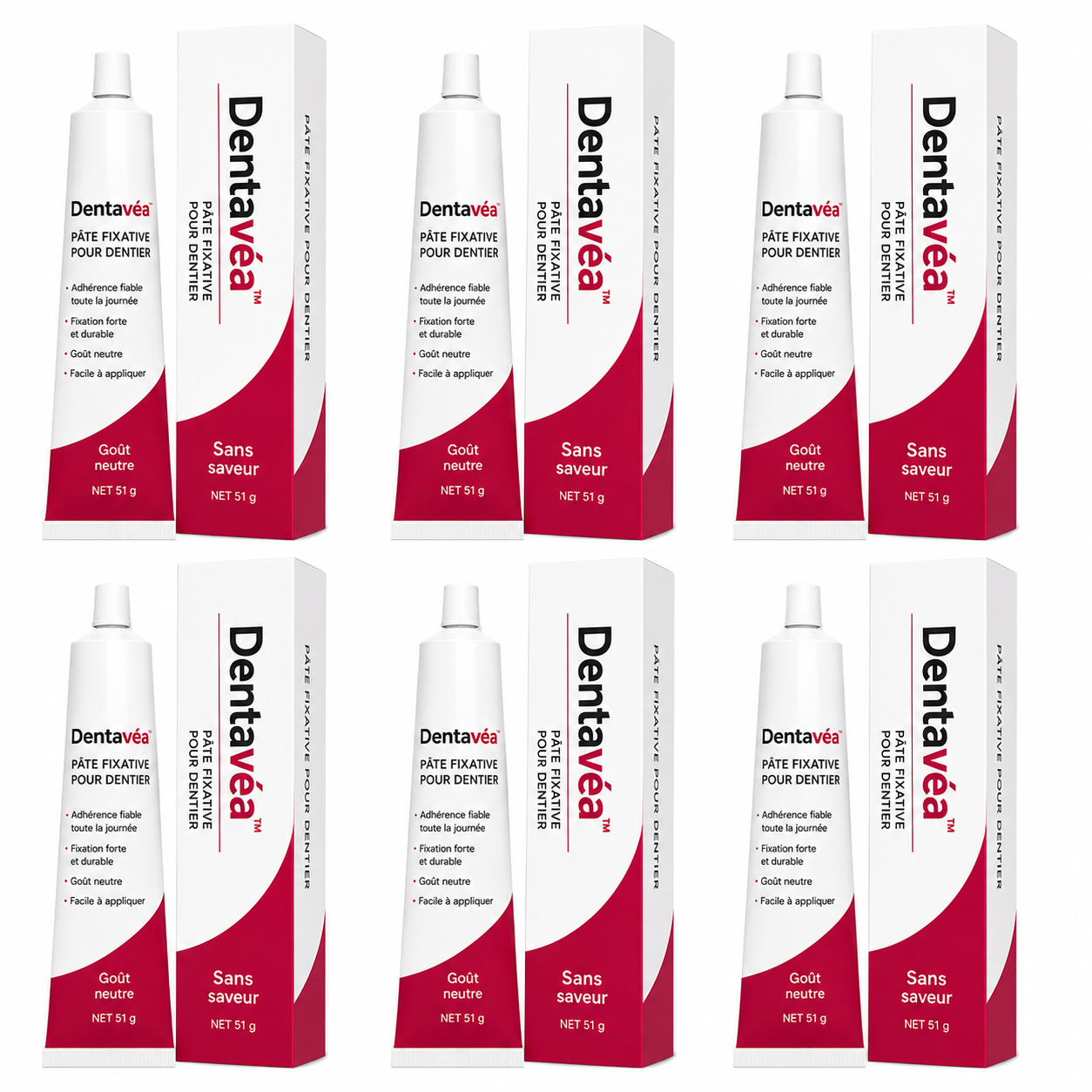 Dentavéa™ Pâte Fixative pour Dentier | Fixez votre dentier solidement et retrouvez un confort parfait en 5 minutes !