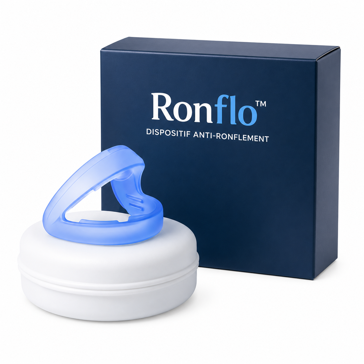 Ronflo™ Dispositif Anti-Ronflement | Stoppez les ronflements et dormez paisiblement en quelques secondes !