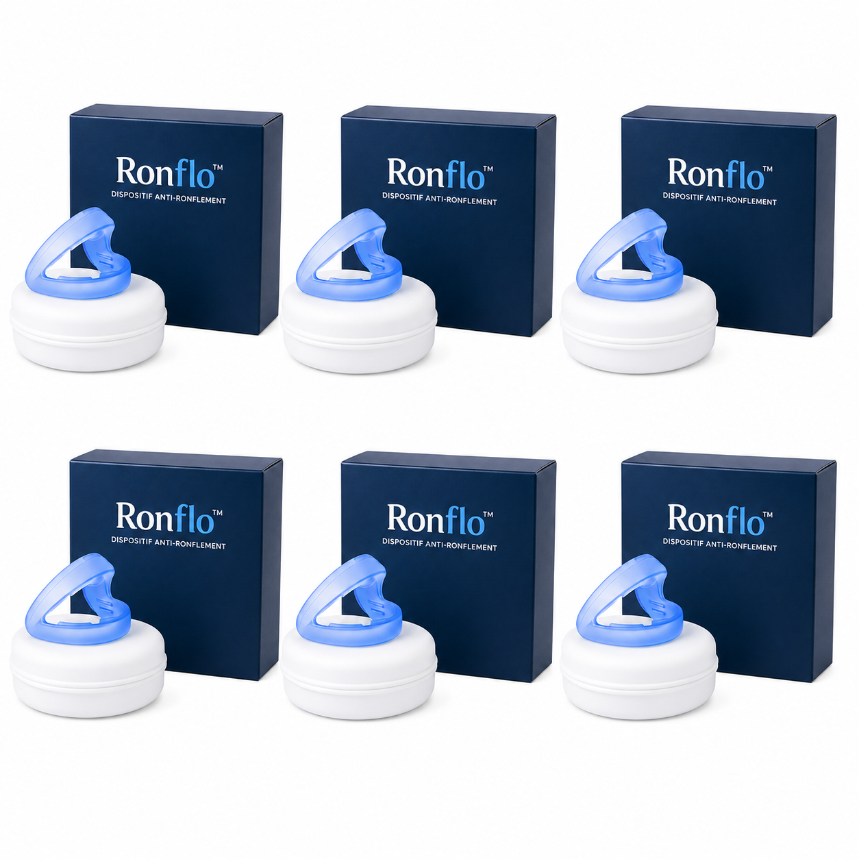 Ronflo™ Dispositif Anti-Ronflement | Stoppez les ronflements et dormez paisiblement en quelques secondes !