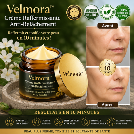 Velmora™ Crème Raffermissante Anti-Relâchement | Lifte et raffermit votre peau en 10 minutes !
