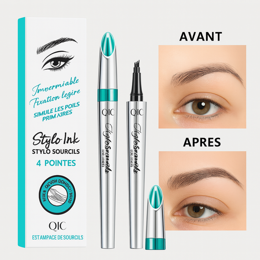 BrowInk™ Stylo Sourcils Microblading 4 Pointes | Redessine, épaissit et sublime vos sourcils en 5 minutes!