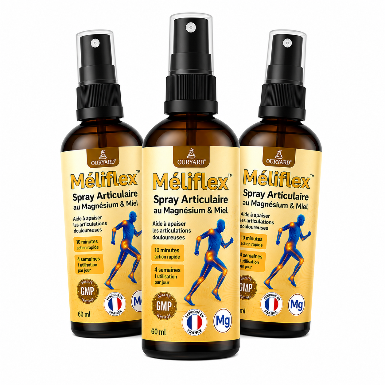 Méliflex™ Spray Articulaire au Magnésium & Miel | Répare vos articulations douloureuses en 10 minutes!
