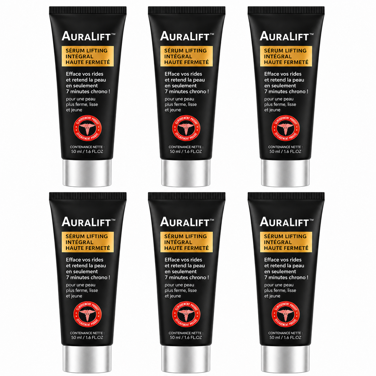 Auralift™ Sérum Lifting Intégral Haute Fermeté | Efface vos rides et retend la peau en 7 minutes chrono !