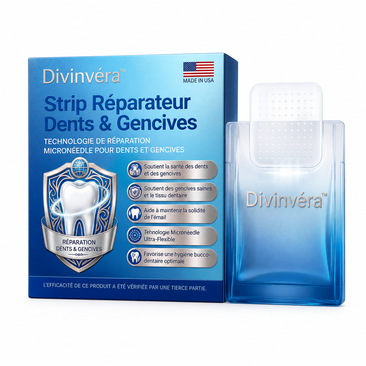 Divinvéra™ Strip Réparateur Dents & Gencives | Réparez vos dents fragilisées en 30 minutes, sans fraise, sans douleur, sans dentiste !