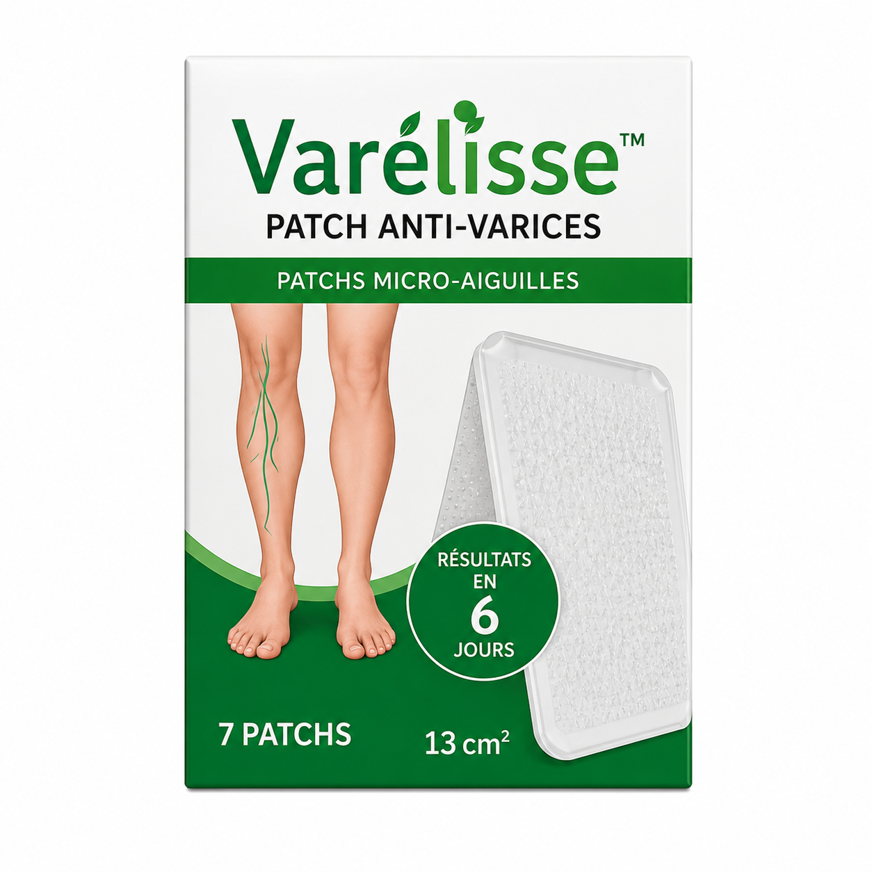 Varélisse™ Patch Anti-Varices | Éliminez les varices visibles et retrouvez des jambes lisses en 7 jours chrono !