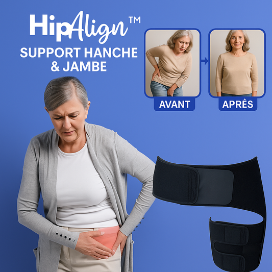 HipAlign™ Support Hanche & Jambe | Soulage 95 % des douleurs sciatiques, nerveuses et lombaires en seulement 60 secondes!