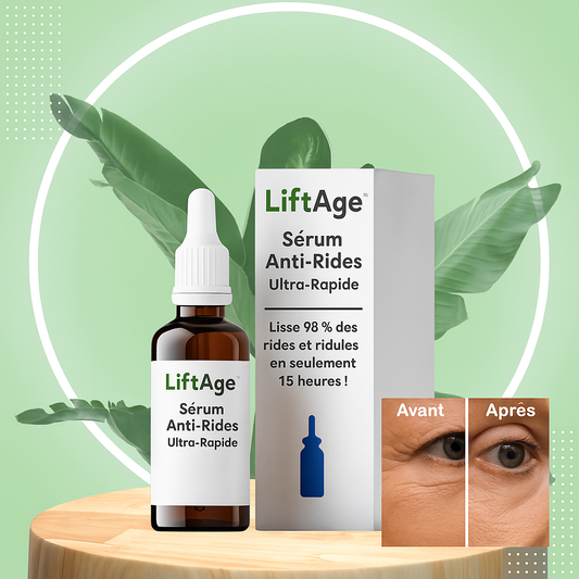 LiftAge™ Sérum Anti-Rides Ultra-Rapide | Lisse 98 % des rides et ridules en seulement 15 heures!