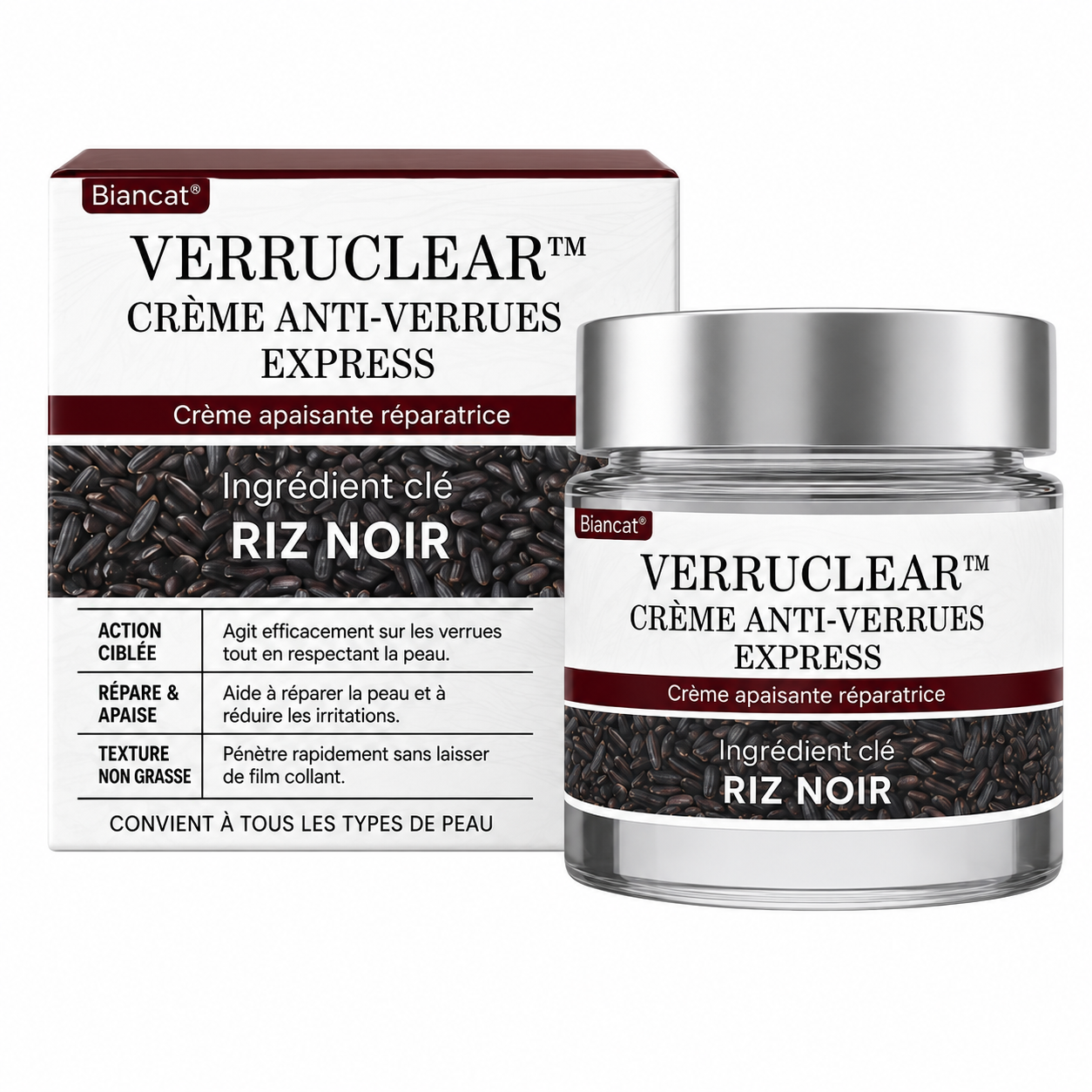 VerruClear™ Crème Anti-Verrues Express | Éliminez verrues, acrochordons et bosses de peau sans douleur dès 7 jours !