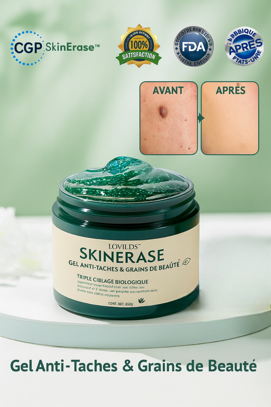 SkinErase™ Gel Anti-Taches & Grains de Beauté | Élimine boutons, taches et imperfections en 5 minutes!